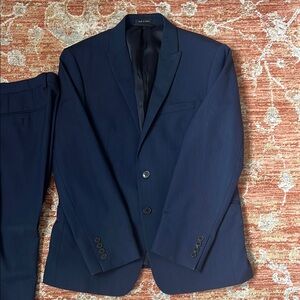 Calvin Klein Blue Suit Elegant Tailored Design